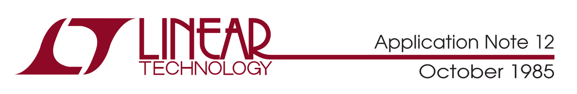 Header from an application note, the Linear Technology logo is at the left, there are two blobs that are rotated 180 degrees so they look like the capital “LT” letters. Next to the right there's the “LINEAR” word in a art-decó(-ish) tall font with the tail of the “R” letter extending into an horizontal line, and the “TECHNOLOGY” word below in a grotesk font taking the same horizontal space, exhibiting what seems to be some manual kerning (mostly noticeable between the “G” and “Y” letters).