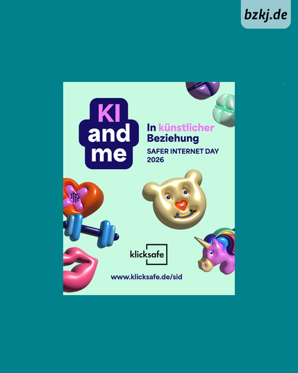 Der Safer Internet Day 2026 am 10. Februar stellt unter dem Motto „KI and me. In künstlicher Beziehung.“ das Thema Künstliche Intelligenz in den Mittelpunkt.