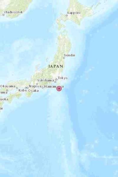 Map of the epicenter of the quake