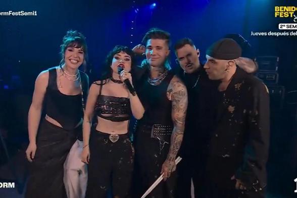 Kitai tras su actuación en el Benidorm Fest. (RTVE)