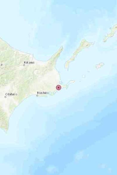Map of the epicenter of the quake