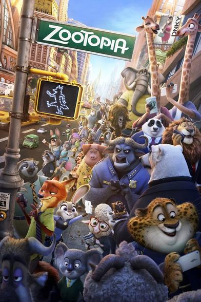 Movie poster for Zootopia