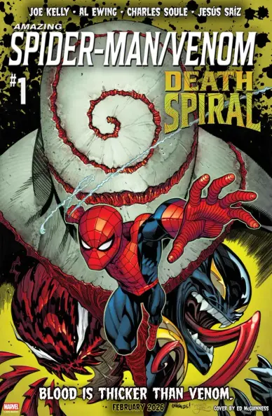 Amazing Spider-Man/Venom: Death Spiral #1 cover by Ed McGuinness.