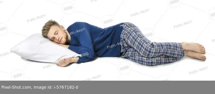 Stock image of someone sleeping