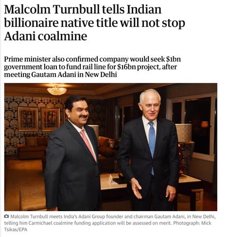 adani + turnbull