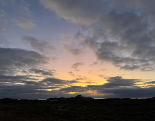Abendhimmel über der Dünenlandschaft