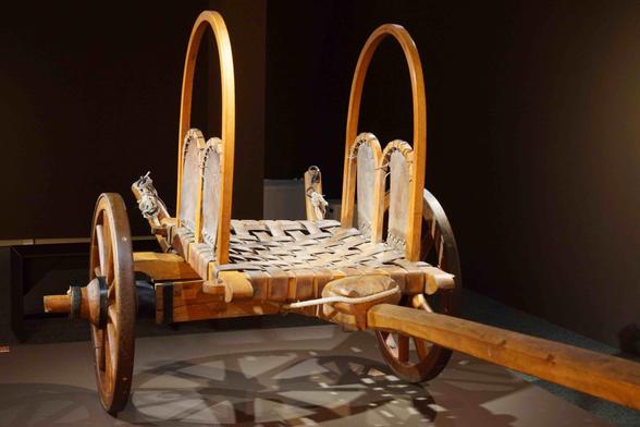 Reconstruction of a Celtic chariot, MAMUZ, photocredit 1. Neu-Kelte