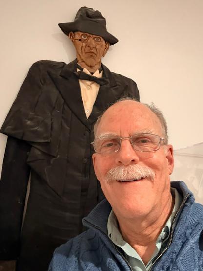 Old pals David Fox and Judge Doom posing in a selfie