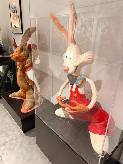 Roger Rabbit mold and painted life size model in display cases