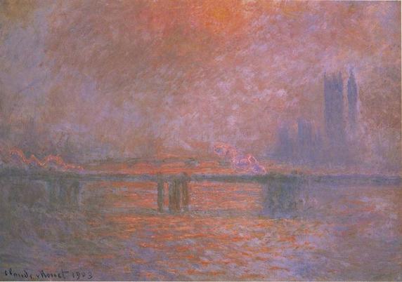 Charing-Cross-Brücke with River Thames by Claude Monet, 1900