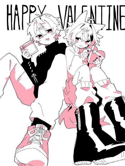 Anime boy and a catboy