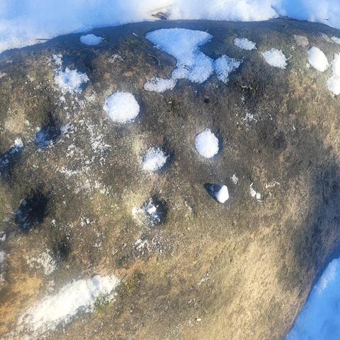 A skålgrop (in folklore also called an “älvkvarn”, or “elf mill”) is an ancient monument consisting of a hollow carved into stone. The hollows range in size from 5–10 mm in diameter up to over 300 mm in diameter. The depth varies in a similar way, from a few millimetres to more than 50 mm.

The shape is generally round, like the hollow in an egg cup, but it can also be oval or elongated.