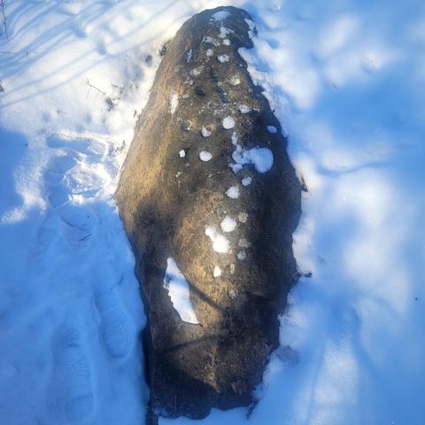 A skålgrop (in folklore also called an “älvkvarn”, or “elf mill”) is an ancient monument consisting of a hollow carved into stone. The hollows range in size from 5–10 mm in diameter up to over 300 mm in diameter. The depth varies in a similar way, from a few millimetres to more than 50 mm.

The shape is generally round, like the hollow in an egg cup, but it can also be oval or elongated.