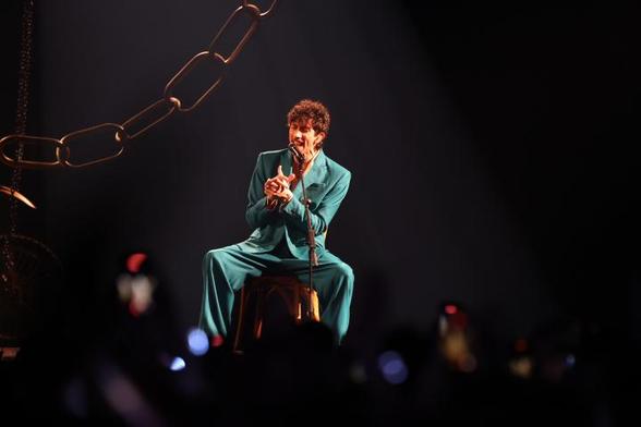 The Quinquis en la final del Benidorm Fest 2026. (ROBERTO MORENO MOYA)