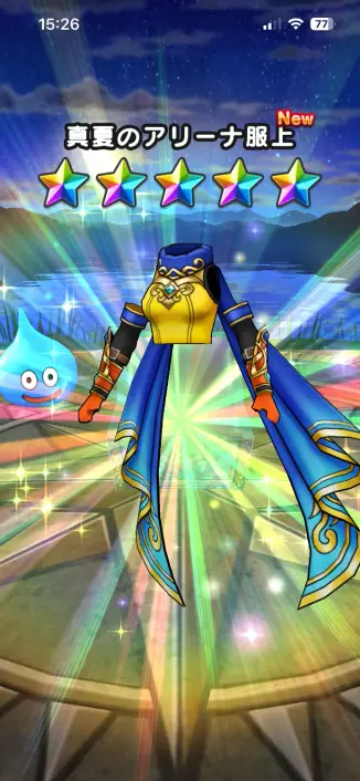 真夏のアリーナ服上