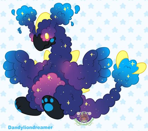 the pokemon lugia fused with cosmog