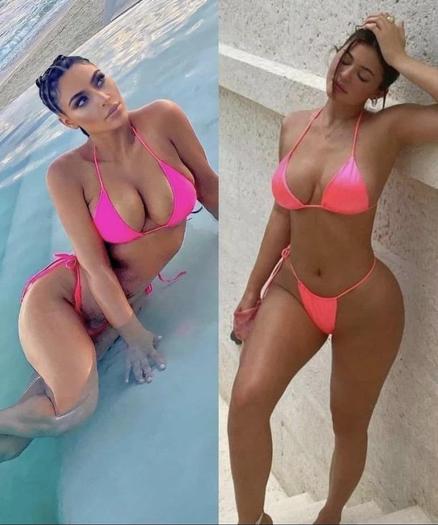 Kim K and Kylie Jenner