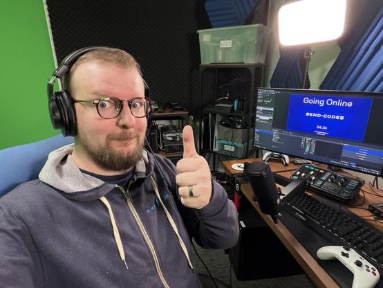 Graham in the studio