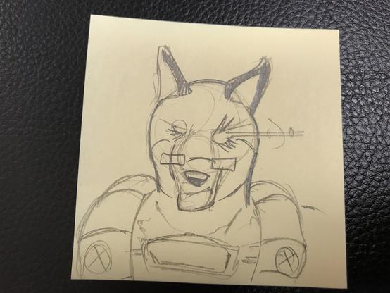 A grizzled, anthropomorphic fox with one glowing eye and one scarred eye scowls. He's wearing various straps and pouches over a tight bodysuit, reminiscent of early '90s "extreme" superhero comics.