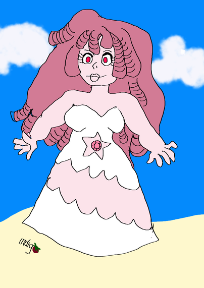 Digital art of Rose Quartz from Steven Universe