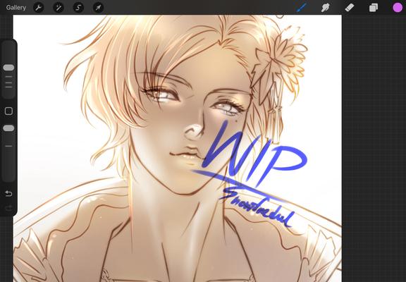WIP close up commission on process version of POC viera OC male character,  art by snowfredel, viera is from ffxiv ff14 final fantasy xiv
 #vgencomm #artcommission #vgen #ttrpg
#nomyfeed #ffxiv #dnd