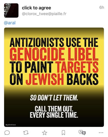 ANTIZIONISTS USE THE GENOCIDE LIBEL TO PAINT TARGETS ON JEWISH BACKS
SO DON'T LET THEM.
CALL THEM OUT.
EVERY SINGLE TIME.