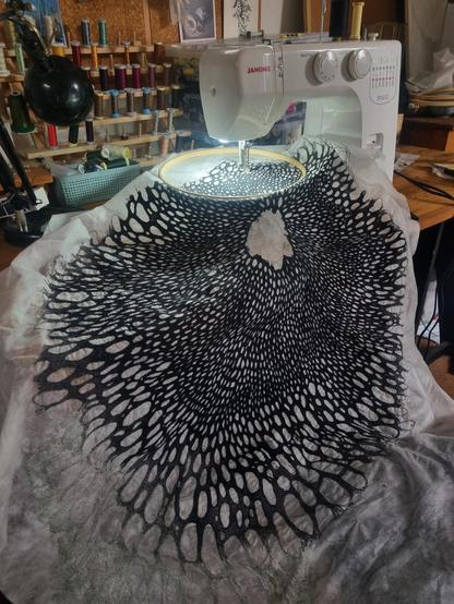 Fungi inspired textile art