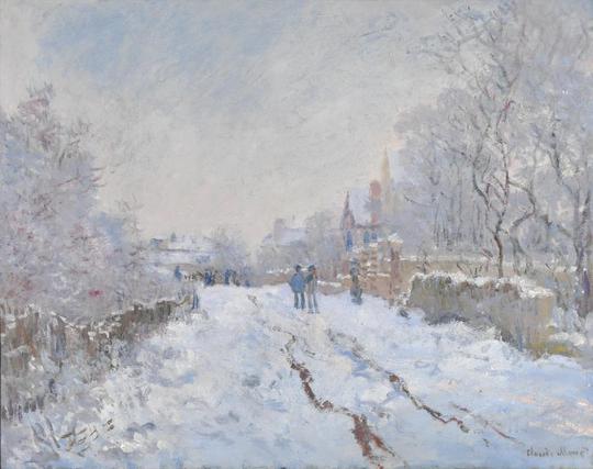 Snow at Argenteuil by Claude Monet, 1875