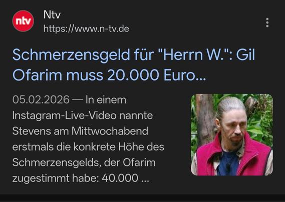 Schlagzeile mit Schmerzensgeld