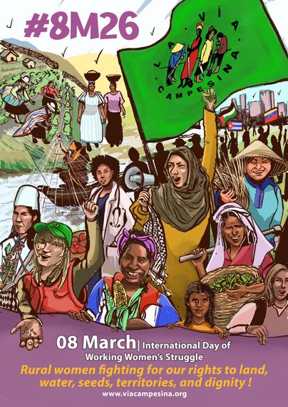 ๐ฃ๐๐ฉ๐พ๐ชป๐พ#๐๐๐๐ | ๐๐ง๐ญ๐๐ซ๐ง๐๐ญ๐ข๐จ๐ง๐๐ฅ ๐๐๐ฒ ๐จ๐ ๐๐ญ๐ซ๐ฎ๐ ๐ ๐ฅ๐ ๐๐จ๐ซ ๐๐จ๐ซ๐ค๐ข๐ง๐ ๐๐จ๐ฆ๐๐ง | ๐๐๐ฅ๐ฅ ๐ญ๐จ ๐๐๐ญ๐ข๐จ๐ง
๐๐ ๐กโ๐๐ ๐๐๐๐โ 8, ๐ผ๐๐ก๐๐๐๐๐ก๐๐๐๐๐ ๐ท๐๐ฆ ๐๐ ๐๐ก๐๐ข๐๐๐๐ ๐๐๐ ๐๐๐๐๐๐๐ ๐๐๐๐๐, ๐๐ ๐๐๐ ๐๐๐๐๐๐๐ง๐๐๐ ๐๐๐ ๐ ๐น๐๐๐๐๐๐ ๐ก ๐๐๐ ๐๐๐๐ข๐๐๐ ๐ด๐๐๐๐๐๐๐ ๐
๐๐๐๐๐ ๐ค๐๐กโ๐๐ ๐กโ๐ ๐๐๐๐๐๐ค๐๐๐ ๐๐ ๐กโ๐ ๐ผ๐ผ ๐ถ๐๐๐๐๐๐๐๐๐ ๐๐ ๐ด๐๐๐๐๐๐๐ ๐
๐๐๐๐๐ ๐๐๐ ๐
๐ข๐๐๐ ๐ท๐๐ฃ๐๐๐๐๐๐๐๐ก, ๐ผ๐ถ๐ด๐
๐
๐ท+20, ๐ก๐ ๐๐ โ๐๐๐ ๐๐ ๐ถ๐๐๐ก๐๐๐๐๐, ๐ถ๐๐๐๐๐๐๐, ๐๐ ๐๐๐๐๐๐ ๐ ๐๐ ๐กโ๐ ๐๐๐๐, ๐ค๐๐ก๐๐, ๐ ๐๐๐๐ , ๐๐๐ ๐ก๐๐๐๐๐ก๐๐๐๐๐ .
๐ https://viacampesina.org/en/2026/02/march-8-international-day-of-struggle-for-working-women-call-to-action
#LaViaCampesina
#8M26 #8M2026 #8March #8March2026