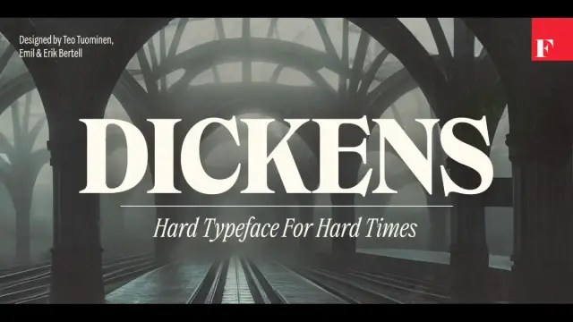 Dickens font family by Fenotype