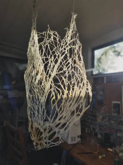 Lichen inspired textile art