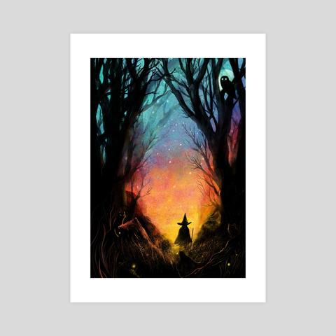 a witch in the woods