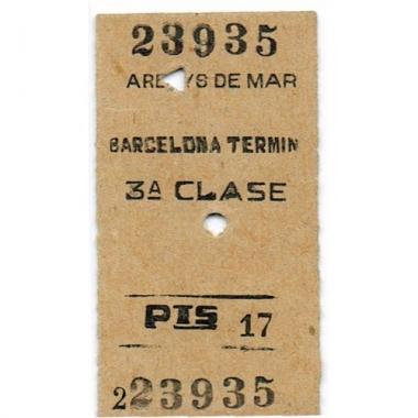 Picture of a public transportation ticket from attached website, usually for a train or bus.