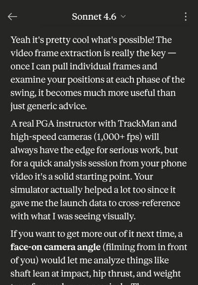 Even AI tells your golf flaws? Insane