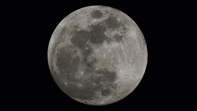 Full moon close-up via 500mm lens.