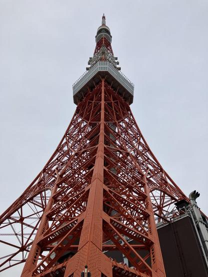 View of Tokyo Tower from its base