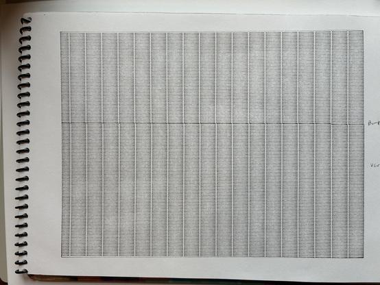 Columns of black lines with thin spaces between them