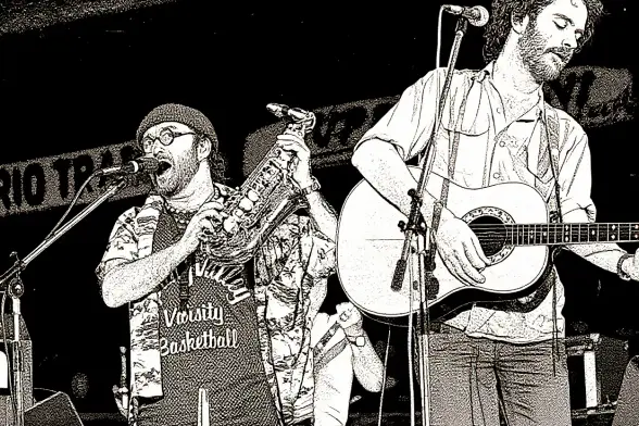 Lucio Dalla e Francesco De Gregori a Palermo tour Banana Republic 1979