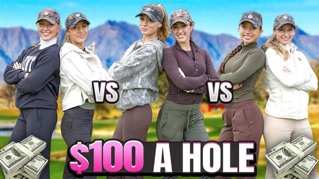 $100 Per Hole Skins Game Gets INTENSE | 2v2v2 Golf Match