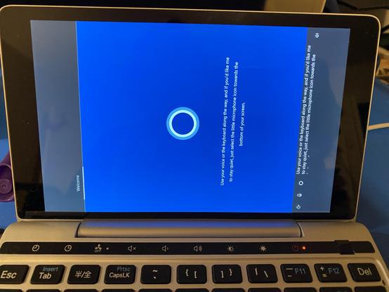 cortana showing up in this windows factory reinstall process