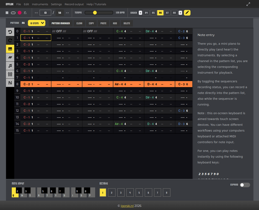 Efflux tracker