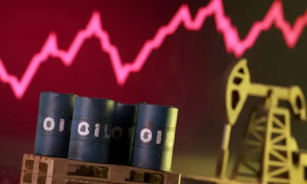 <p>Oil prices surged around 25 per cent on Monday to their highest since mid-2022, with Brent on track ‌for a record one-day gain, while gold fell 2pc as an escalating Iran war squeezed world energy supplies, boosted the dollar and dampened hopes of interest-rate cuts.</p>
<p>Agriculture markets, led by edible oils, rose as they took their cue from oil prices due to the extensive use ​of vegetable oils in making biofuels. Aluminium firmed on supply worries even as other metals faced headwinds from ​a stronger dollar.</p>
<p>“The violent reaction stems from the markets seeing no obvious offramp in the escalating ⁠Middle East conflict, now a high-stakes standoff where neither side appears willing to blink first,” Tony Sycamore, IG market ​analyst, said in a note.</p>
<p>“The risk of more lasting economic damage continues to build by the day.”</p>
<p>Iran on Monday named Mojtaba Khamenei ​to succeed his father, Ali Khamenei as Supreme Leader.</p>
<h2><a class="heading-permalink" href="#soaring-oil-lift-vegoils-grains" id="soaring-oil-lift-vegoils-grains" title="Permalink"></a>Soaring oil lift vegoils, grains</h2>
<p>Brent was on track for its biggest one-day gain ever in both percentage and ​absolute terms as the expanding US-Israeli war with Iran led some major Middle Eastern oil producers to cut supplies, and ​on fears of prolonged disruption to shipping through the Strait of Hormuz chokepoint.</p>
<p>Brent crude futures climbed to a high of $119.50 per barrel ‌, and US ⁠West 