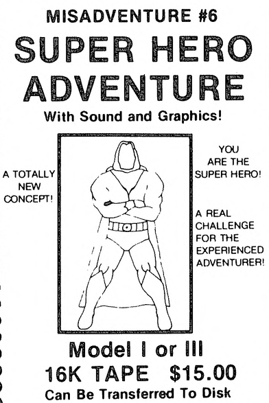 SUPER HERO ADVENTURE WITH SOUND AND GRAPHICS