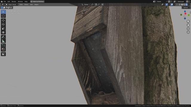 birdhouse photoscanned model