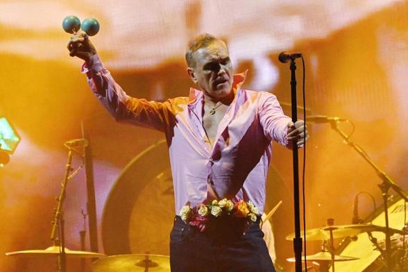Morrissey en el O2 Arena de Londres este 28 de febrero. (Getty Images)