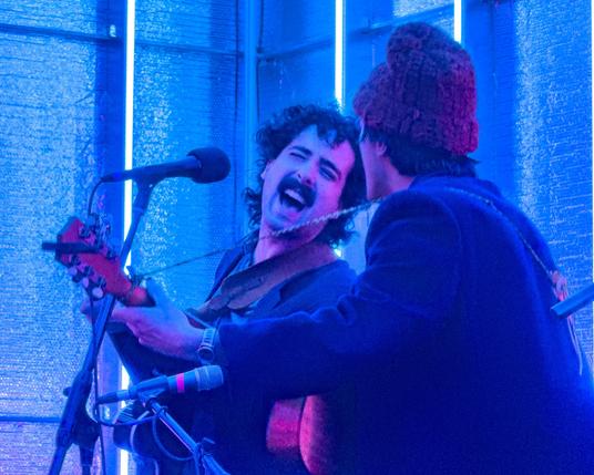 Johnny Franco and His Real Brother Dom performing