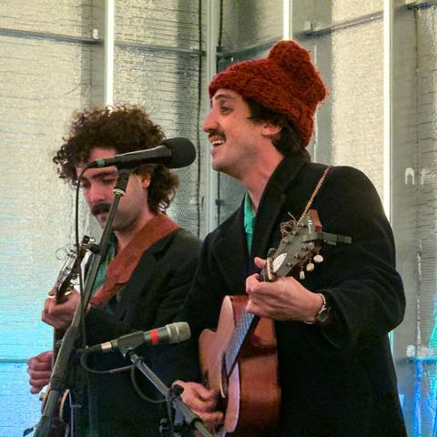 Johnny Franco and His Real Brother Dom performing