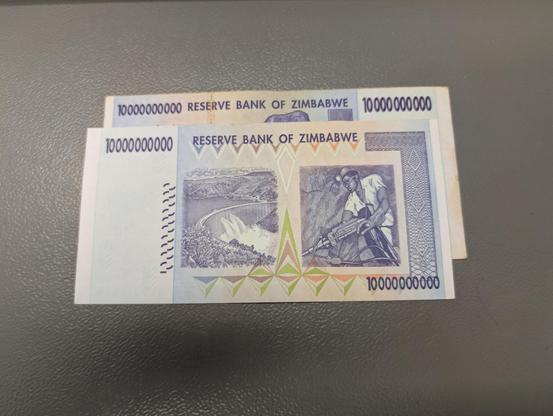 10 Milliarden Dollar Geldschein aus Zimbabwe Rückseite