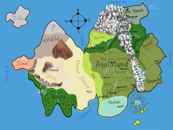 The digital version of this map was drawn from my pencil scribbling, which I guarantee you don’t want to see, by https://www.wattpad.com/user/edoggypaws